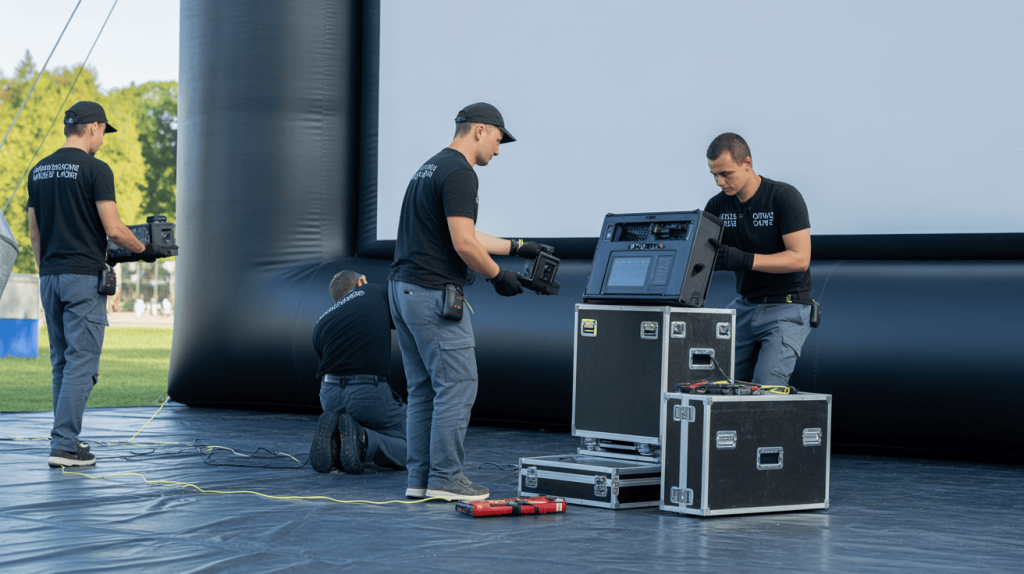 Setting up outdoor screen