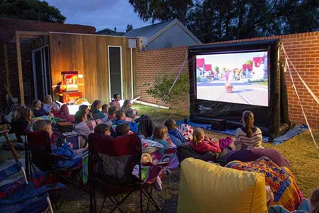 Outdoor movie screen