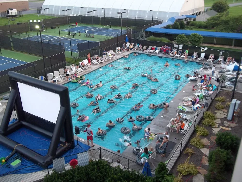 Movies by the pool