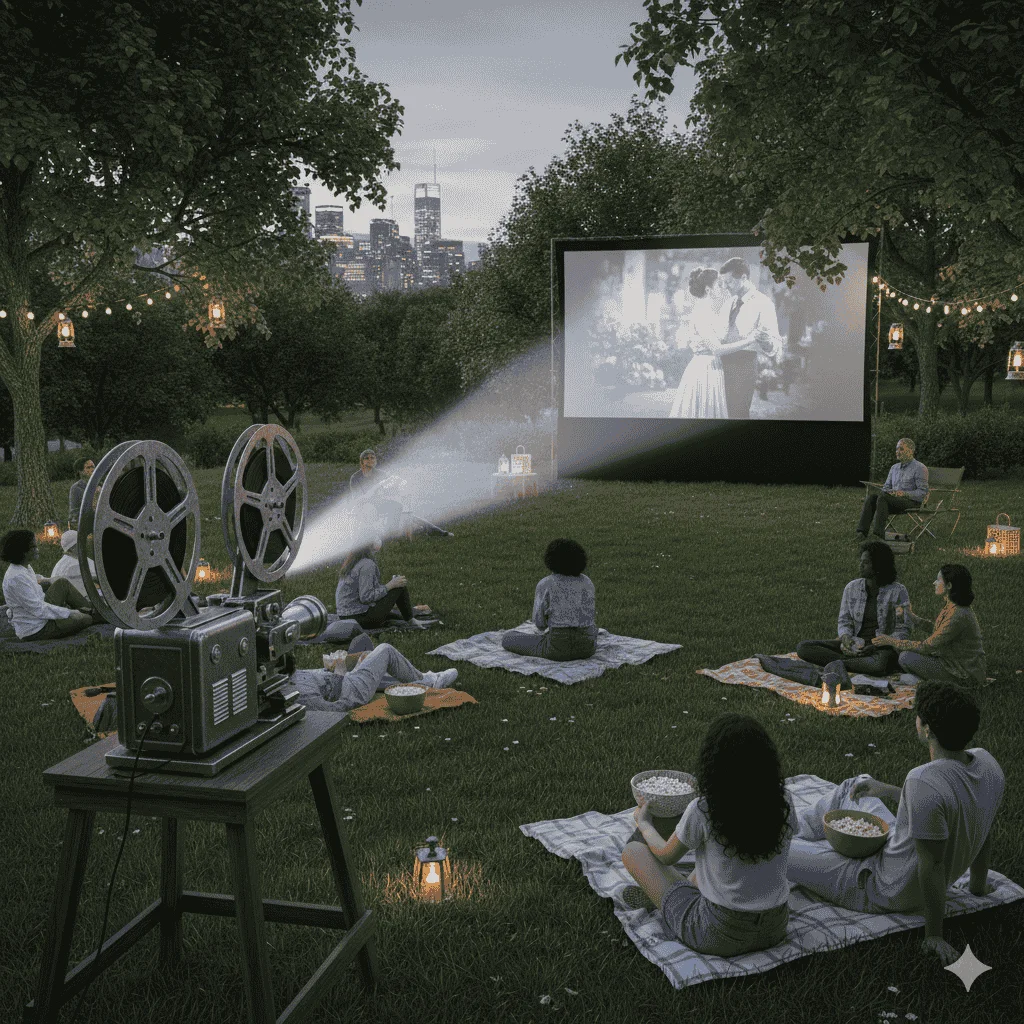 Outdoor Film Projector